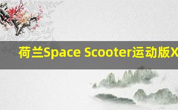 荷兰Space Scooter运动版X580